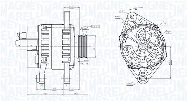 MAGNETI MARELLI Генератор 063731743010